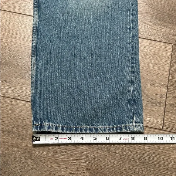 Motel Rocks Low Rise Parallel Jeans Bright Blue Size 24 - Picture 12 of 13